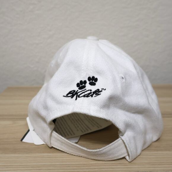 NWT Vintage B Kliban Cat Maui Hawaii Embroidered White Cotton Hat OSFM RARE - Picture 3 of 7